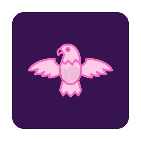 Illustration for Eagle bird icon, vector illustration - Royalty Free Image