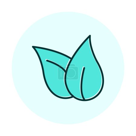 Illustration for Leaves web icon, vector illustration - Royalty Free Image