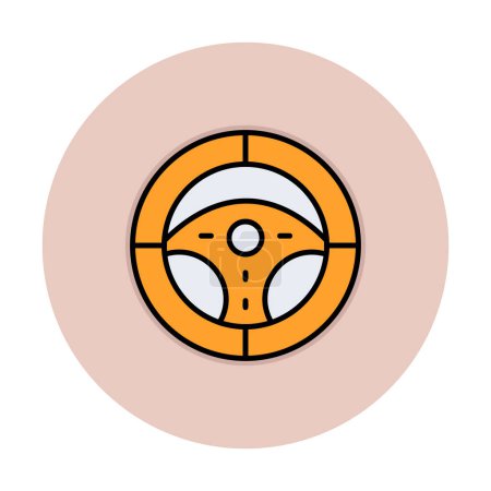 Illustration for Steering Wheel icon vector illustration design - Royalty Free Image