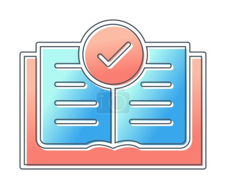 Illustration for Open Book  icon  illustration vector - Royalty Free Image