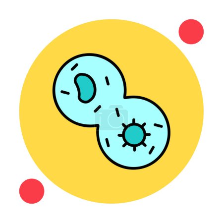 Mitosis web icon, vector illustration