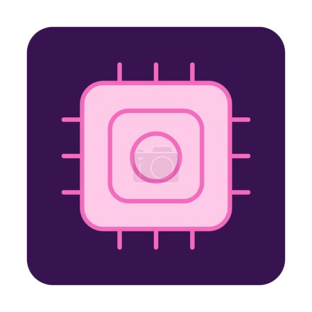 vector illustration of Processor modern icon