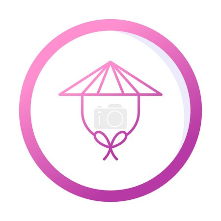Ilustración de China Sombrero icono web, vector de ilustración - Imagen libre de derechos