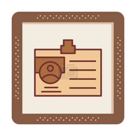 Illustration for Id Card icon vector illustration - Royalty Free Image