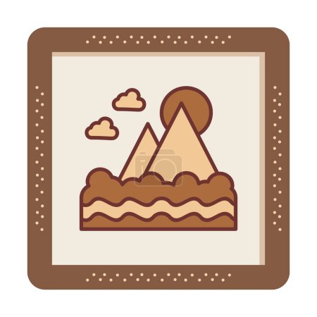 Ilustración de Monte Fuji icono, ilustración vetor - Imagen libre de derechos