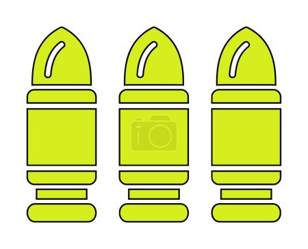 Téléchargez les illustrations : Bullets icône web, illustration vectorielle - en licence libre de droit