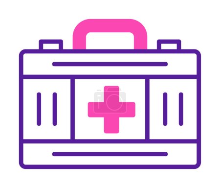 Illustration for First aid kit icon vector illustration - Royalty Free Image