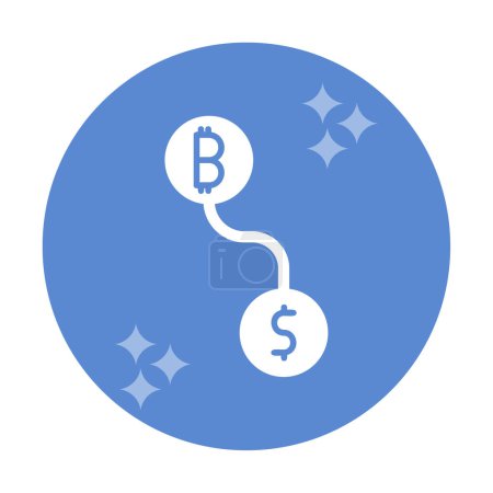 Ilustración de Bitcoin criptomoneda vector de intercambio ilustración - Imagen libre de derechos