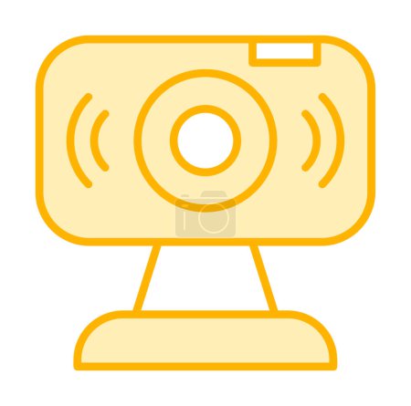 Ilustración de Webcam. icono web ilustración simple - Imagen libre de derechos