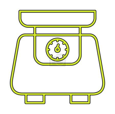 Ilustración de Escala icono plano, ilustración vectorial - Imagen libre de derechos