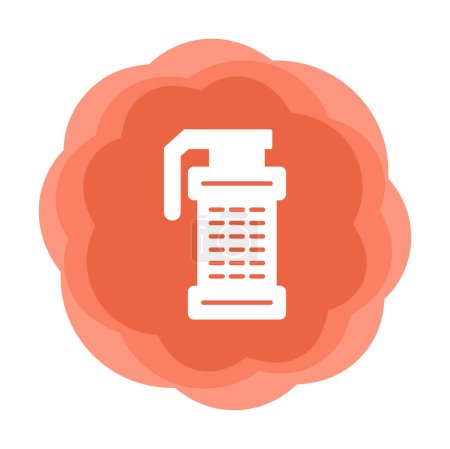 Smoke Grenade web icon, vector illustration
