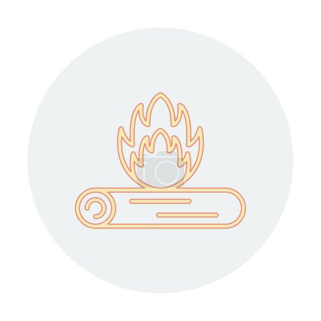 Illustration for Simple bonfire icon, vector illustration - Royalty Free Image