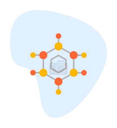 Ilustración de Simple icono de nanotecnología, ilustración vectorial - Imagen libre de derechos
