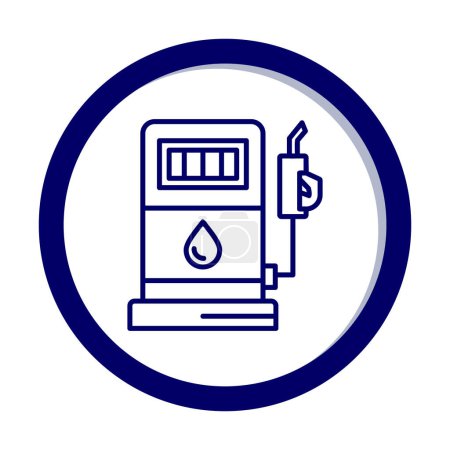 Ilustración de Refuel vector icono vector ilustración - Imagen libre de derechos