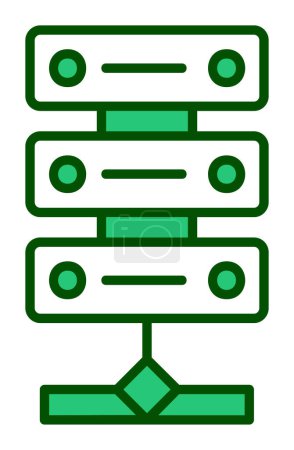 Ilustración de Ilustración vectorial del icono del servidor de red - Imagen libre de derechos