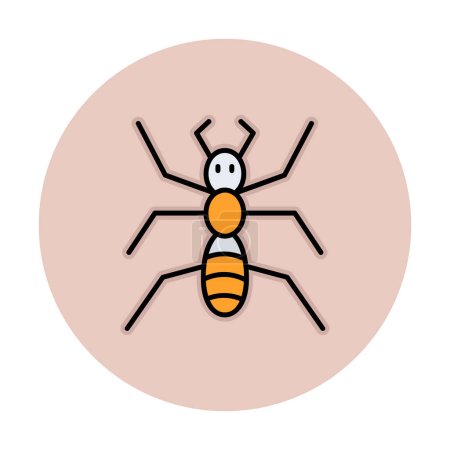 Illustration for Ant insect icon. vector illustration - Royalty Free Image