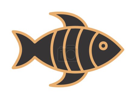 Illustration for Fish. web icon simple illustration - Royalty Free Image