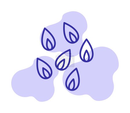 Téléchargez les illustrations : Icône pétales de fleurs, illustration vectorielle - en licence libre de droit