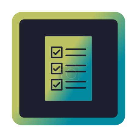 Illustration for Check List web icon, vector illustration - Royalty Free Image