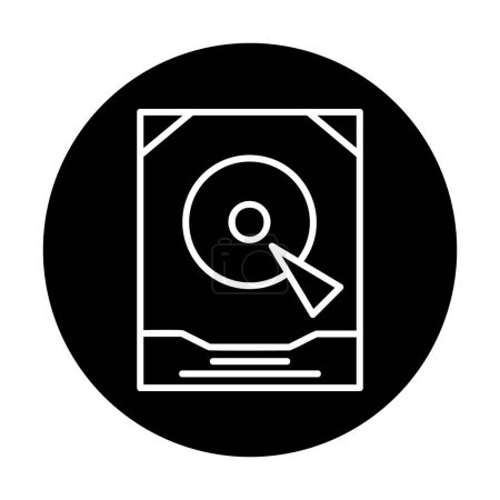 Ilustración de Ilustración de vectores de disco duro, elemento icono - Imagen libre de derechos