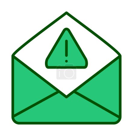 Téléchargez les illustrations : Simple icône de lettre de spam, illustration vectorielle - en licence libre de droit
