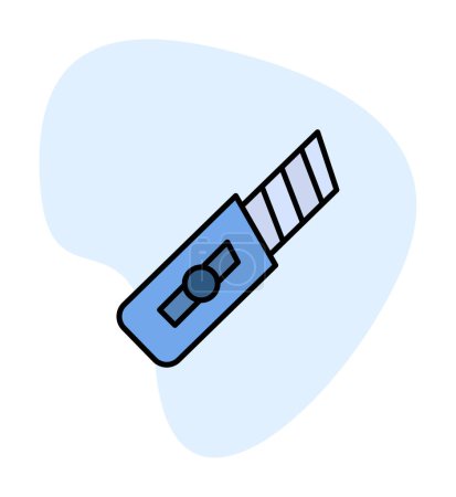 Illustration for Cutter. web icon simple illustration - Royalty Free Image