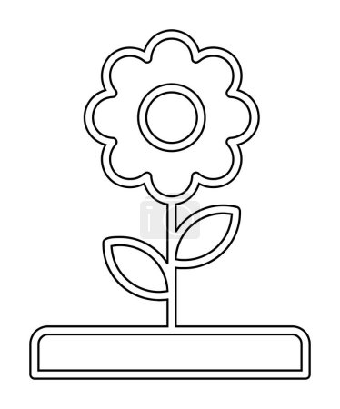 Illustration for Flower vector icon. simple design - Royalty Free Image