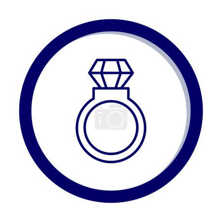Illustration for Ring icon, vector illustration simple design - Royalty Free Image