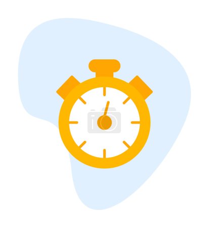 Illustration for Flat  graphic stopwatch icon vector illustration - Royalty Free Image