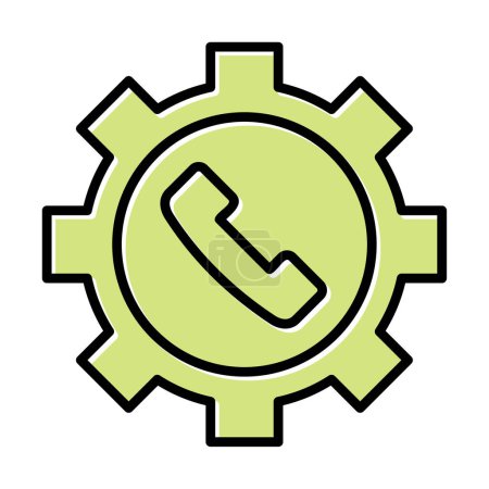 Ilustración de Icono de soporte técnico vector ilustración - Imagen libre de derechos