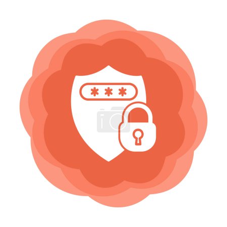 Illustration for Simple Password icon, vector illustration - Royalty Free Image