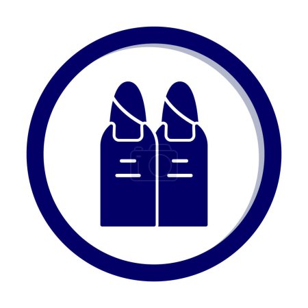 Ilustración de Dos uñas icono web, ilustración vectorial - Imagen libre de derechos
