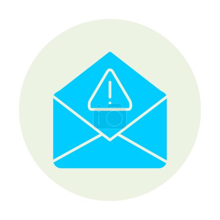 Téléchargez les illustrations : Simple icône de lettre de spam, illustration vectorielle - en licence libre de droit