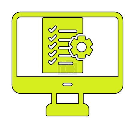 Illustration for Project Management icon vector illustration - Royalty Free Image