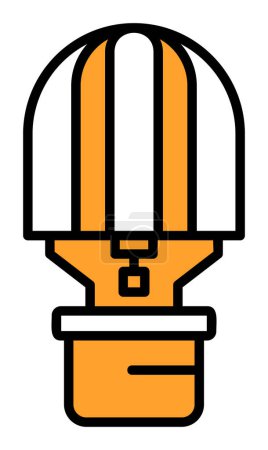 Illustration for Simple Hot Air Balloon icon, vector illustration - Royalty Free Image