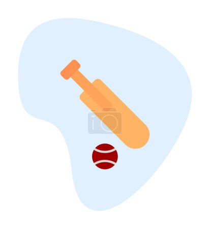 Illustration for Cricket icon  vector outline Design illustration. - Royalty Free Image