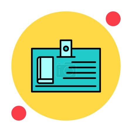 Illustration for Library card web icon, vector illustration - Royalty Free Image