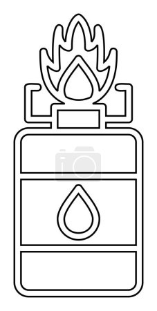 Illustration for Vector illustration of Camping Gas  icon - Royalty Free Image
