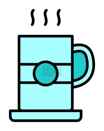 Ilustración de Icono de taza de té, ilustración vectorial - Imagen libre de derechos