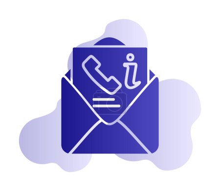 Illustration for Email, envelope web icon, vector illustration - Royalty Free Image