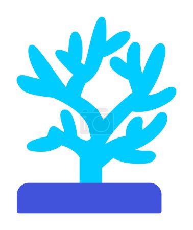 Illustration for Coral icon vector illustration - Royalty Free Image