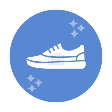 Ilustración de Zapatilla icono vector ilustración - Imagen libre de derechos