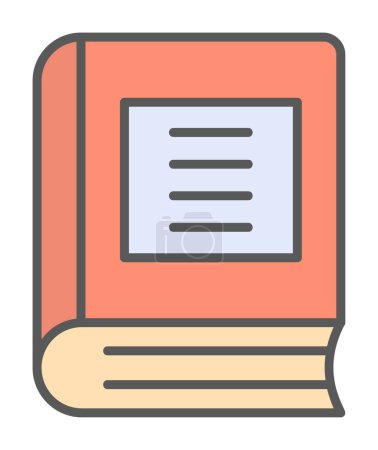 Illustration for Book. web icon simple illustration - Royalty Free Image