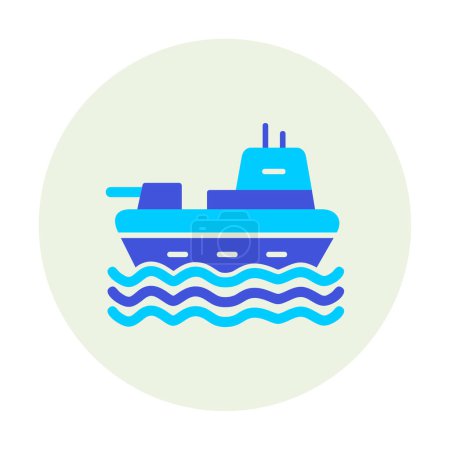 Téléchargez les illustrations : Icône du navire, illustration vectorielle - en licence libre de droit