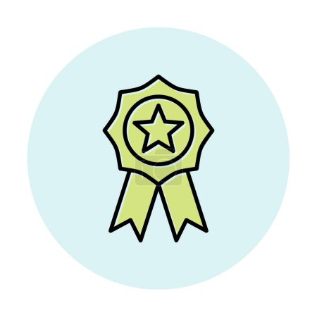 Illustration for Award badge vector  line icon design - Royalty Free Image