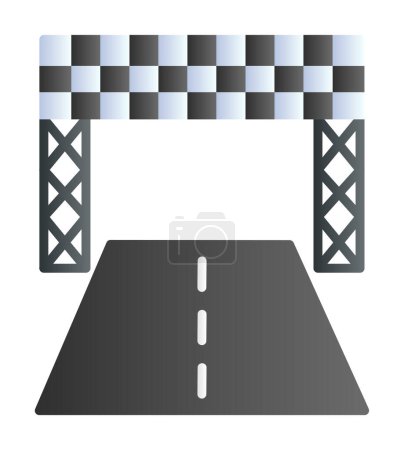 Illustration for Racetrack icon vector illustration - Royalty Free Image