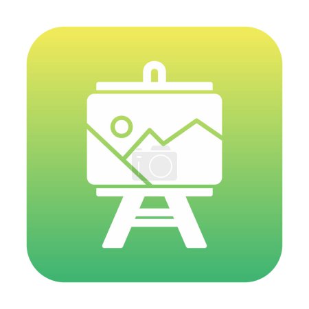 Illustration for Flat Painting  icon, vector illustration - Royalty Free Image