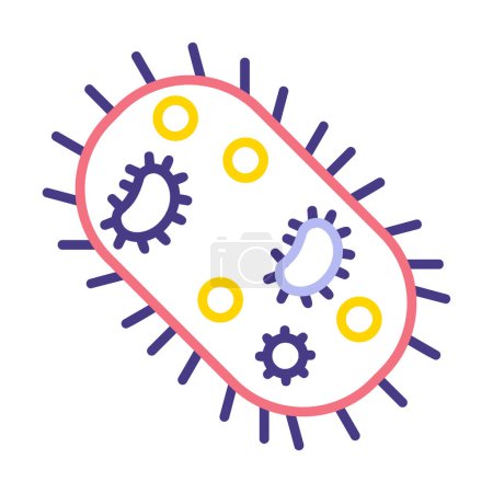Ilustración de Microorganismo icono vector ilustración diseño - Imagen libre de derechos