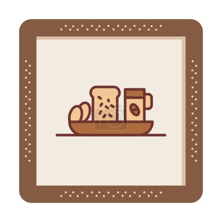 Ilustración de Icono de la comida, vector ilustración diseño simple - Imagen libre de derechos