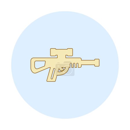 Illustration for Sniper gun icon vector illustration - Royalty Free Image